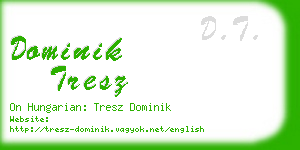 dominik tresz business card